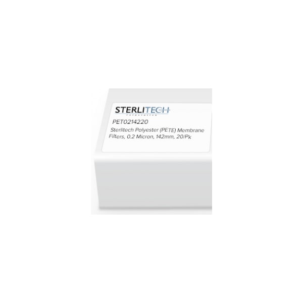 Polyester (PETE) Membrane Filters, 0.2 Micron, 142mm, PK20